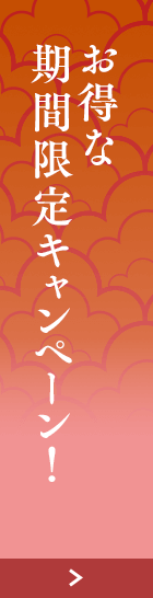 お得な 期間限定キャンペーン！