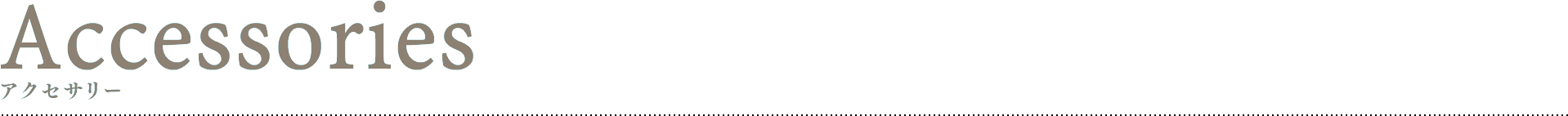 アクセサリー
